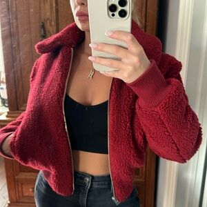 WILFRED FREE CROPPED TEDDY COAT